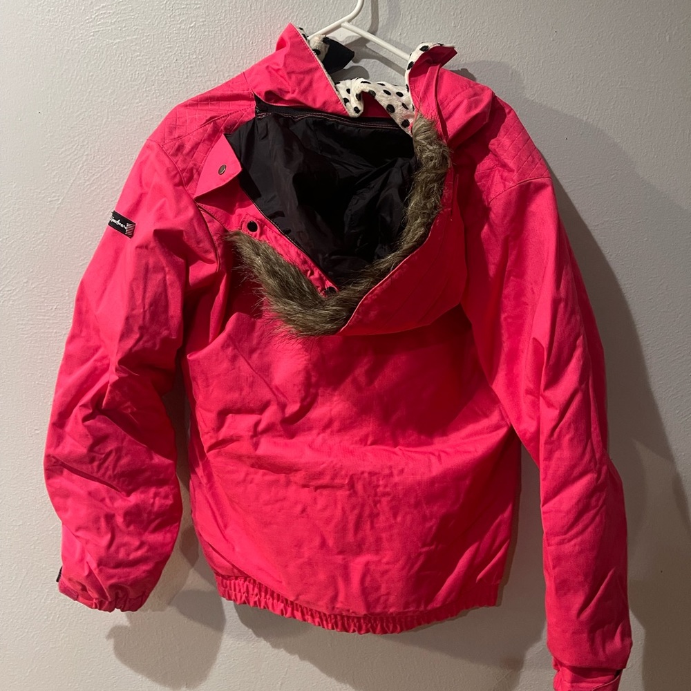 Hot Pink Snow Jacket - Picture 2 of 5